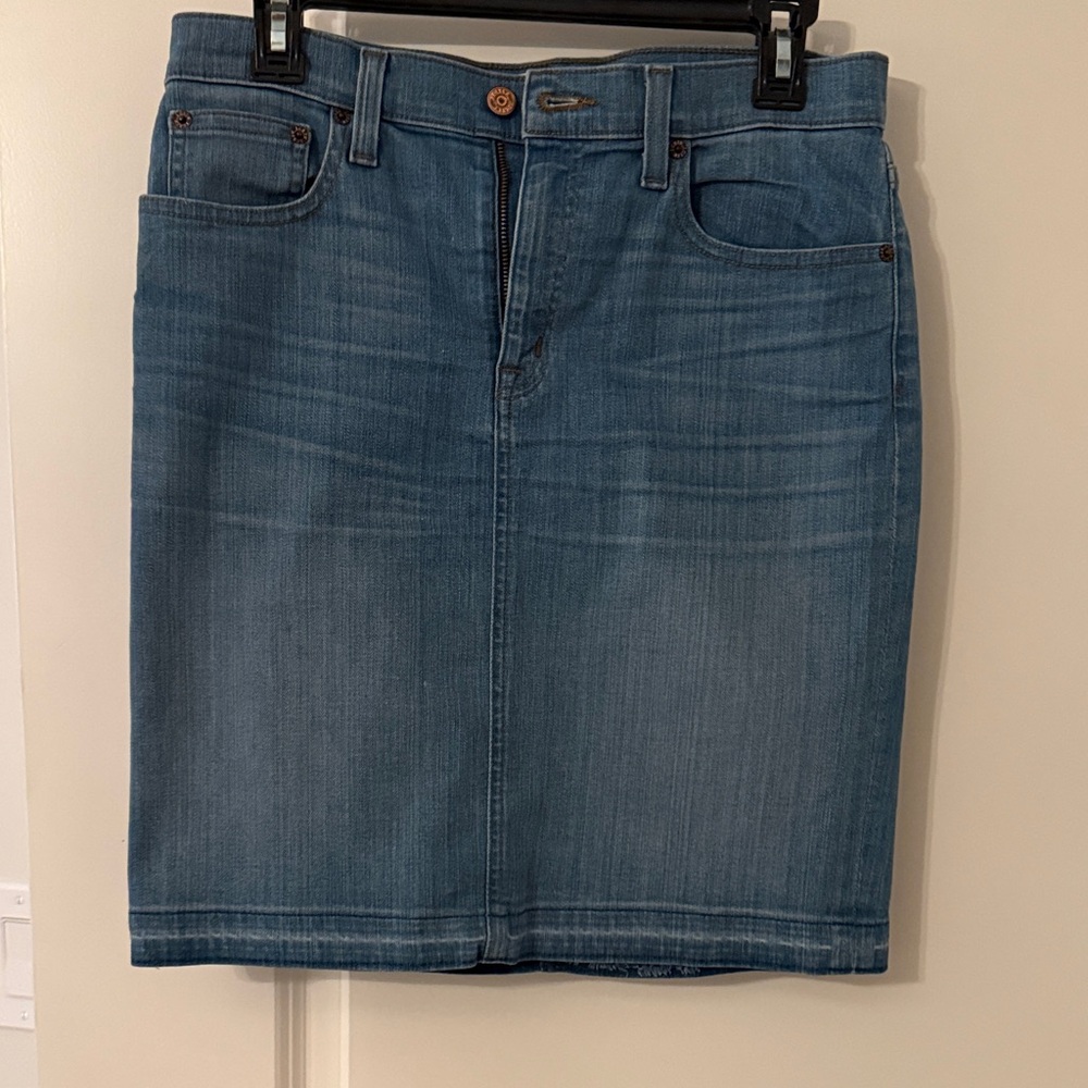 J. Crew Light Blue Denim Jean Skirt
